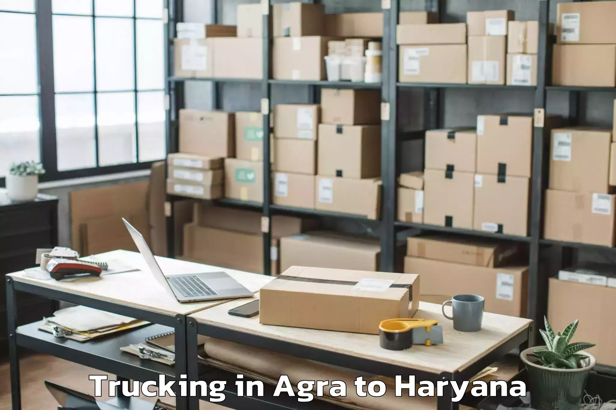 Easy Agra to Gharaunda Trucking Booking